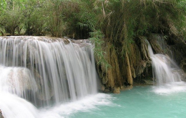 Laos Kuang Si Waterfall