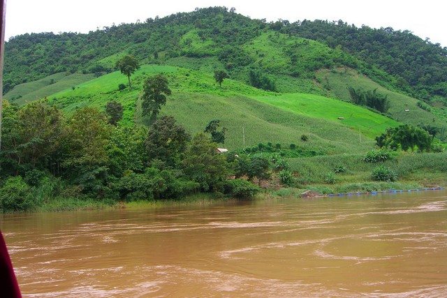 Laos Mekong river