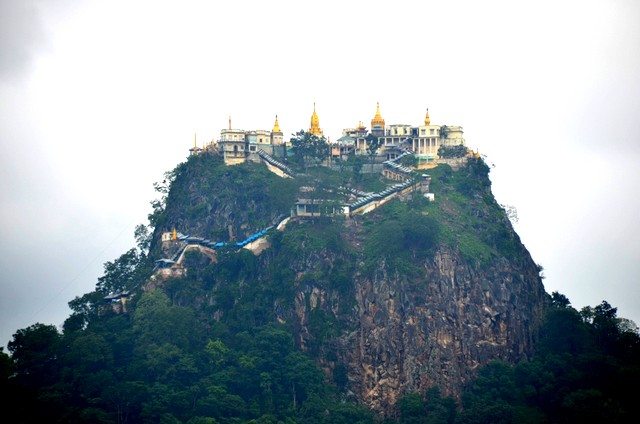 Mount Popa in Myanmar