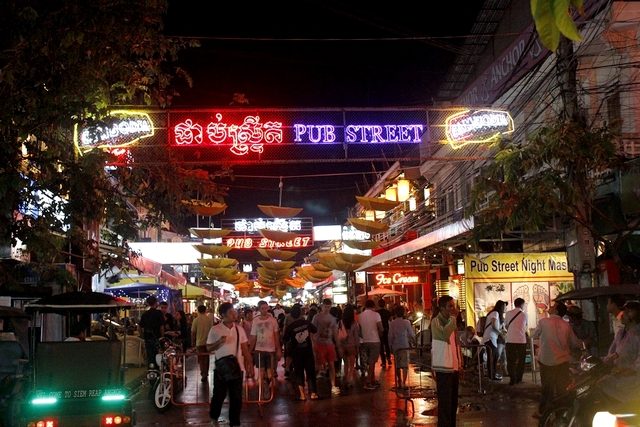The Pub Street of Siem Reap