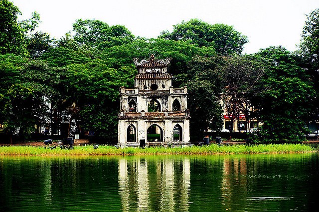 Ngoc Son temple on ho guom - vietnam tours package