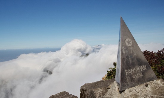 Fansipan peak in Vietnam