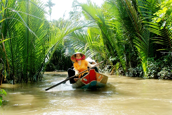 River life in Thoi Son island