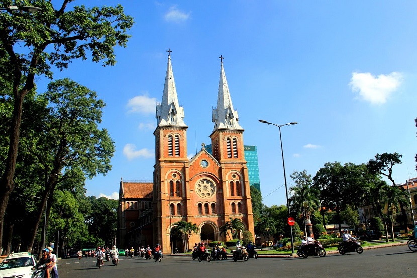 Notre Dame Cathedral in Ho Chi Minh city 