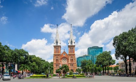 Notre Dame Cathedral in ho chi minh city