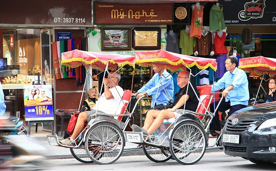 Hanoi old quarter in Vietnam