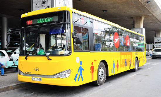 Shuttle Bus 109 is the cheapest way to get from the airport to Ho Chi Minh city center