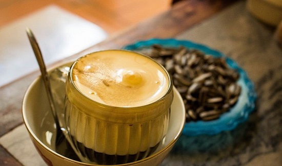 Egg coffee is popular coffee in Hanoi 