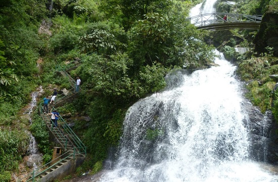 Silver waterfall (Thac Bac) in Sapa