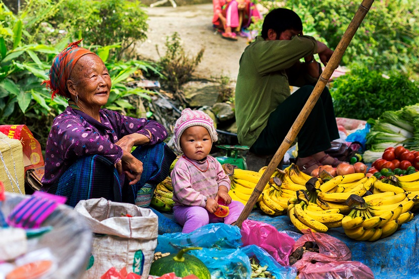 Cao Son Market in  Sapa 