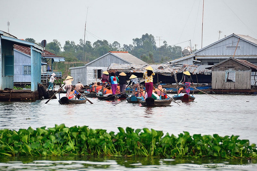 Chau Doc floating village 