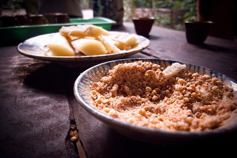 humble food at Cu Chi Tunnels