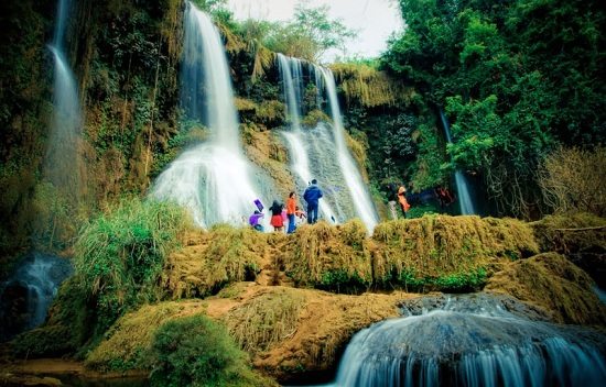 Dai Yem waterfalls in Moc Chau, Vietnam