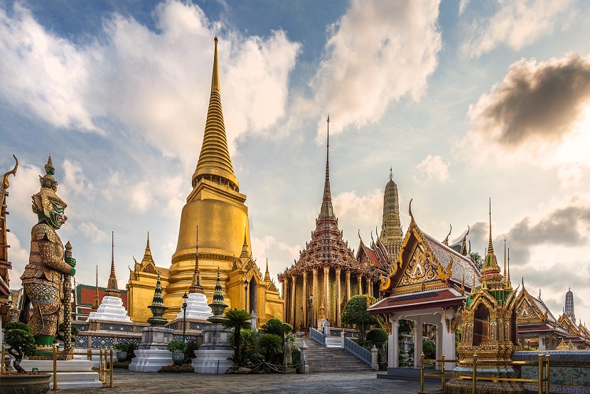Emerald Buddha temple Bangkok Thailand