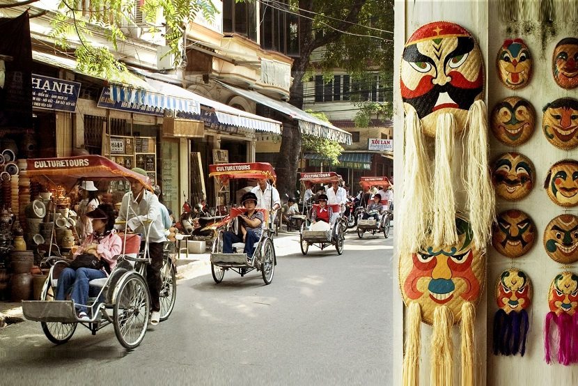 Hanoi old quarter cyclo tour