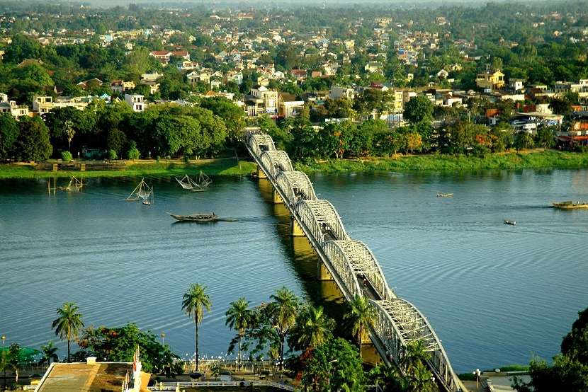 Huong River in Hue