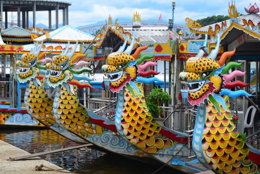 Huong River in Hue