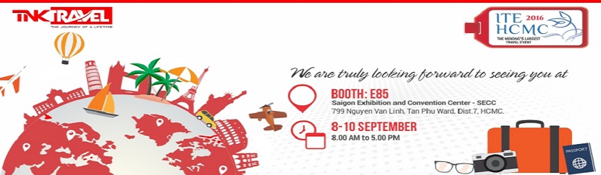 Welcome to TNK Travel Booth at International Travel Exhibition (ITE) 2016