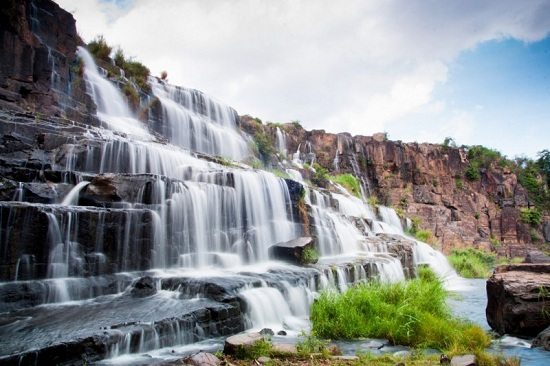 Pongour falls is one of beautiful waterfalls to visit in Da Lat, Vietnam