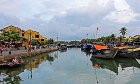 Thu Bon river in Hoi An