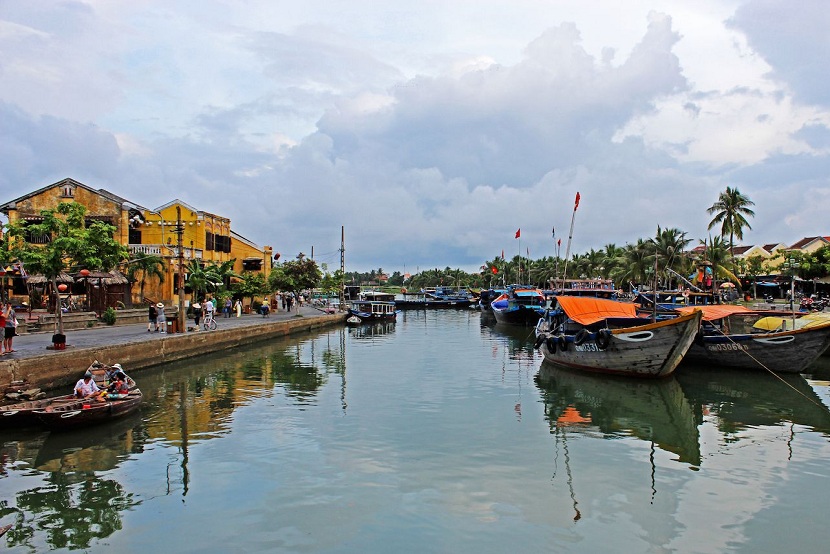 Thu Bon river in Hoi An