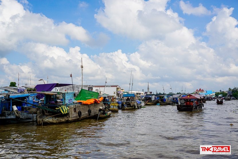 CaiBe Floating Market Mekong Delta