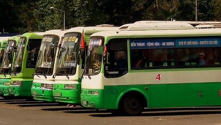 Bus station in Saigon