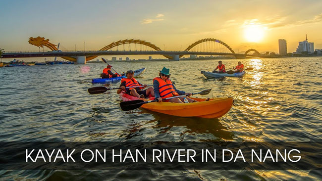 Best places to go kayaking in Vietnam: Han River (Da Nang City)