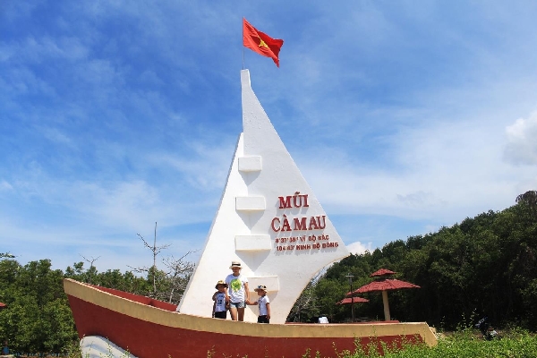Ca Mau Cape, the Southernmost point of Vietnam