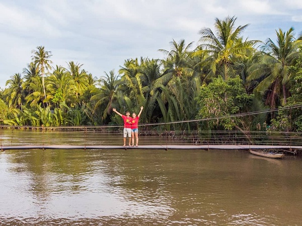 Palm trees in Ben Tre