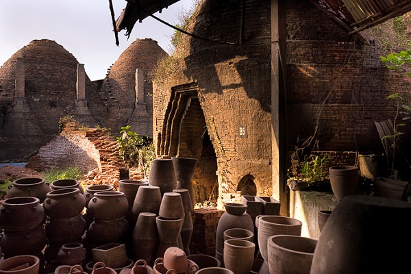 A corner of a pottery kiln in Vinh Long