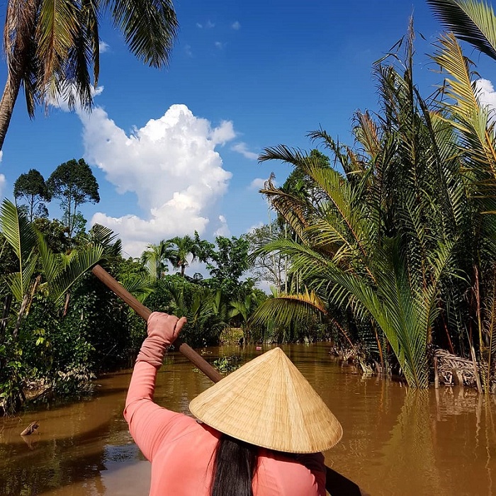 The beautiful view of Con Quy (Turtle Island) in Ben Tre 