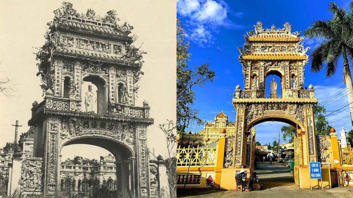 The gate of Vinh Trang Pagoda