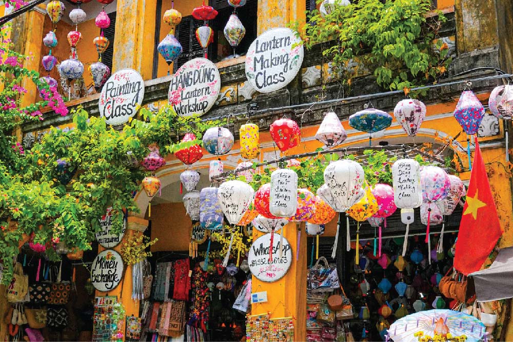 a souvenir shop in hoi an