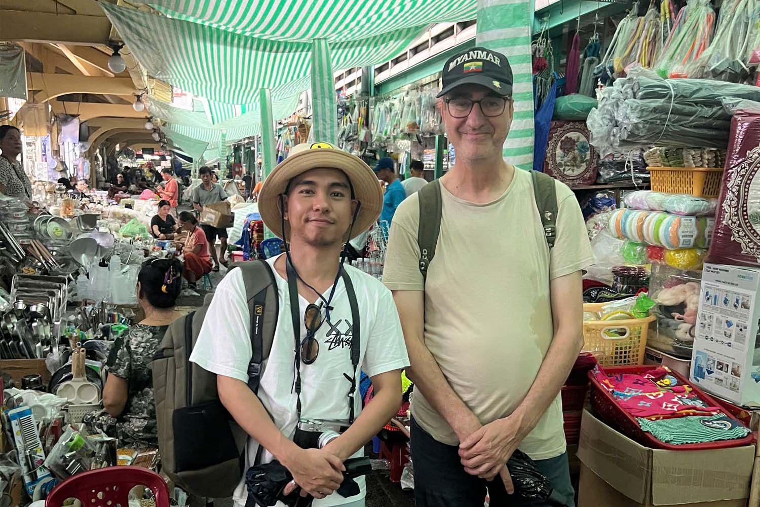 Inside Binh Tay market